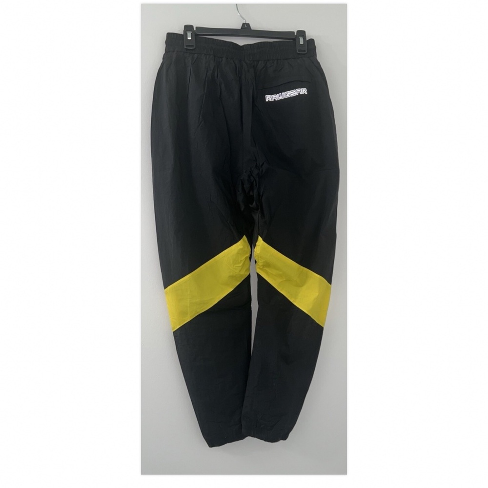 Raw Gear Joggers Workout Nylon Lined  Pants Black  Small Zippered  Pocket NEW - Picture 7 of 7